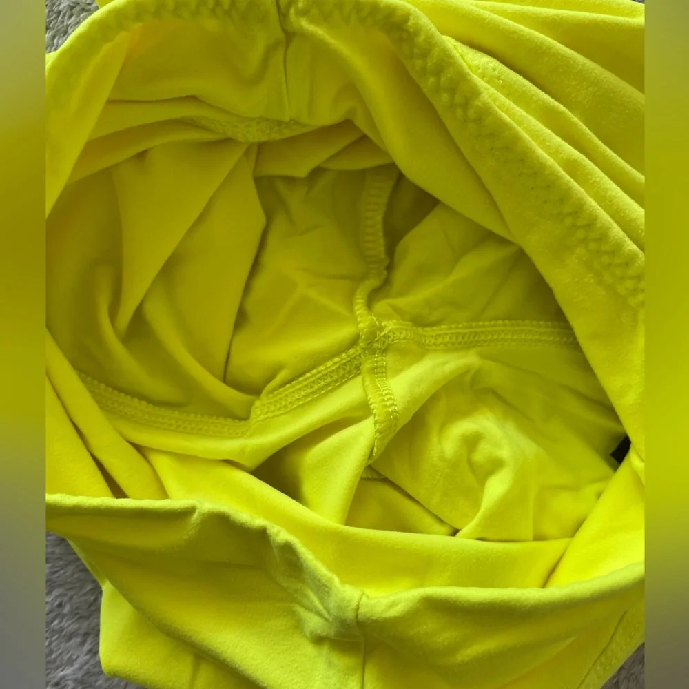New Mix Buttery Soft Biker Shorts - OS - Neon Yellow - Picture 3 of 6